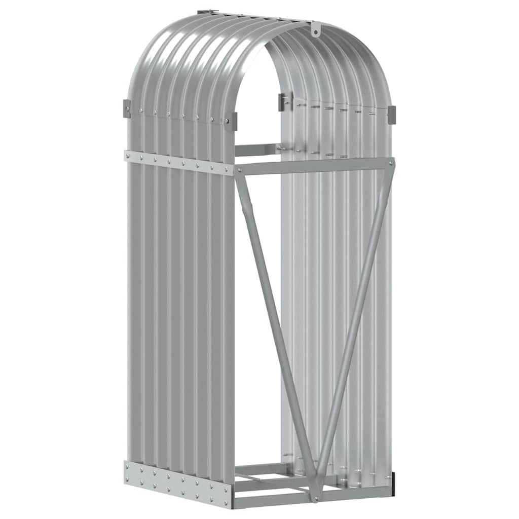 Portaceppi Grigio Chiaro 40x45x100 cm in Acciaio Zincato
