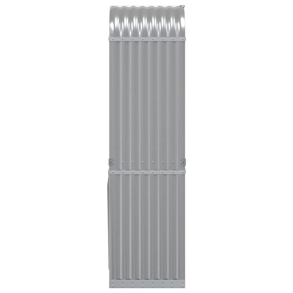 Portaceppi Grigio Chiaro 40x45x170 cm in Acciaio Zincato