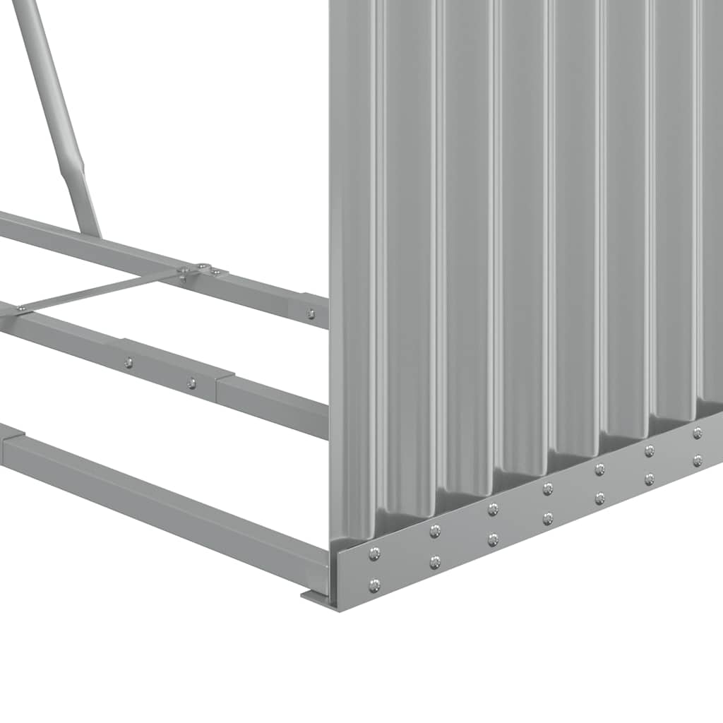 Portaceppi Grigio Chiaro 120x45x210 cm in Acciaio Zincato