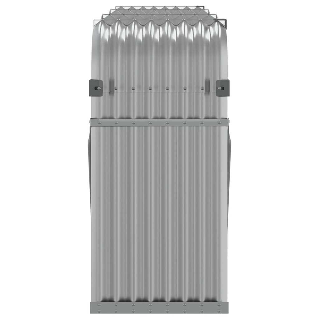 Portaceppi Grigio Chiaro 234x45x100 cm in Acciaio Zincato
