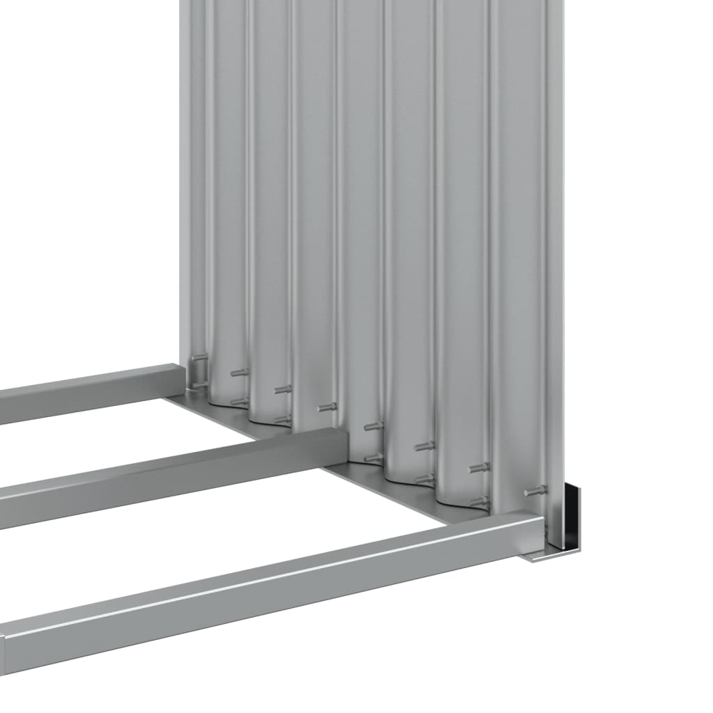 Portalegna Antracite 120x45x140 cm Acciaio Zincato