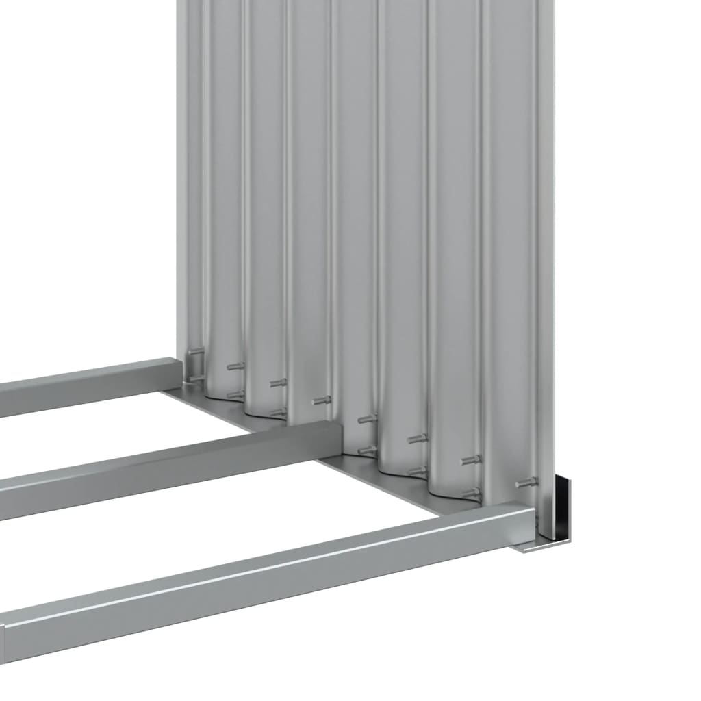 Portalegna Antracite 120x45x100 cm Acciaio Zincato