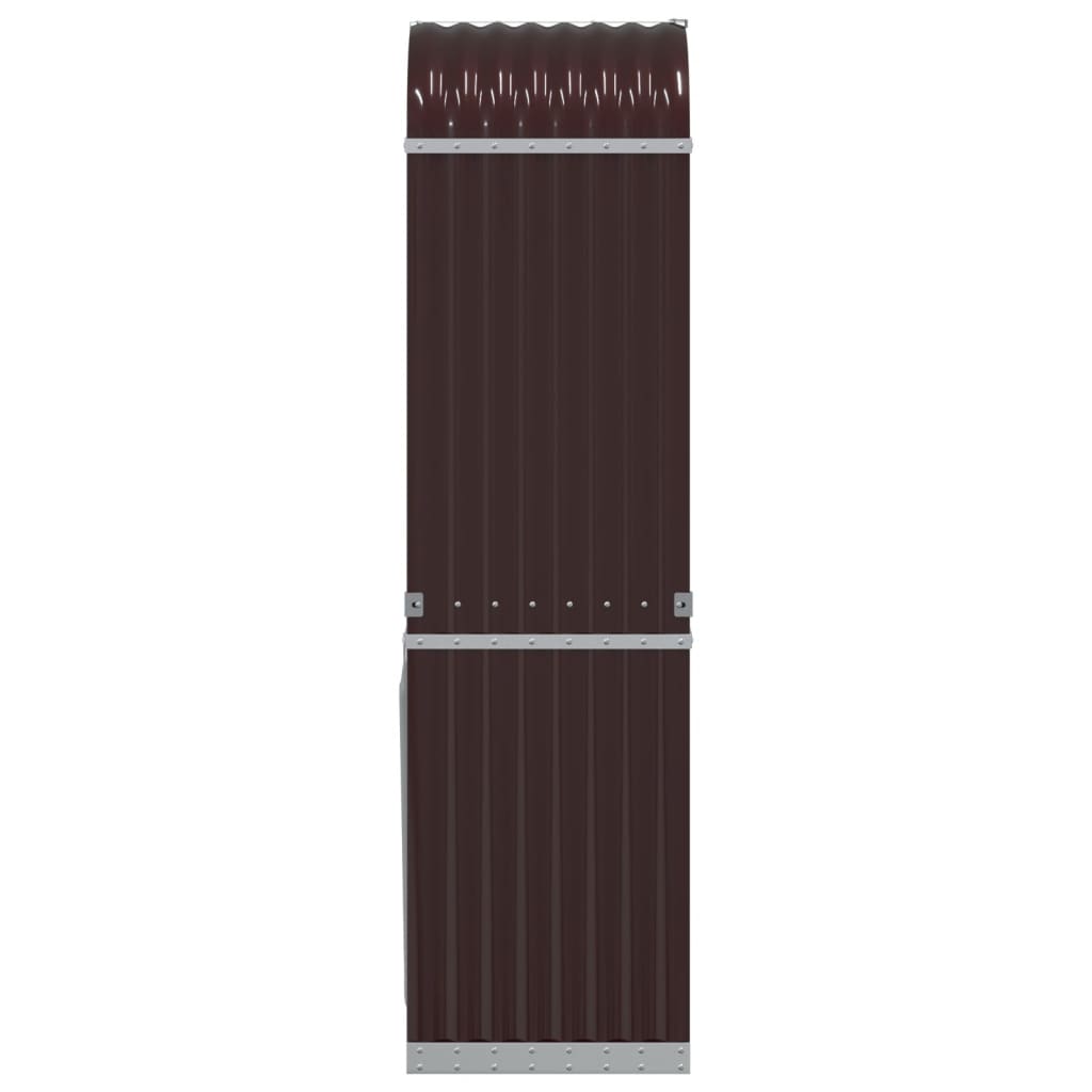Portaceppi Marrone 40x45x170 cm in Acciaio Zincato