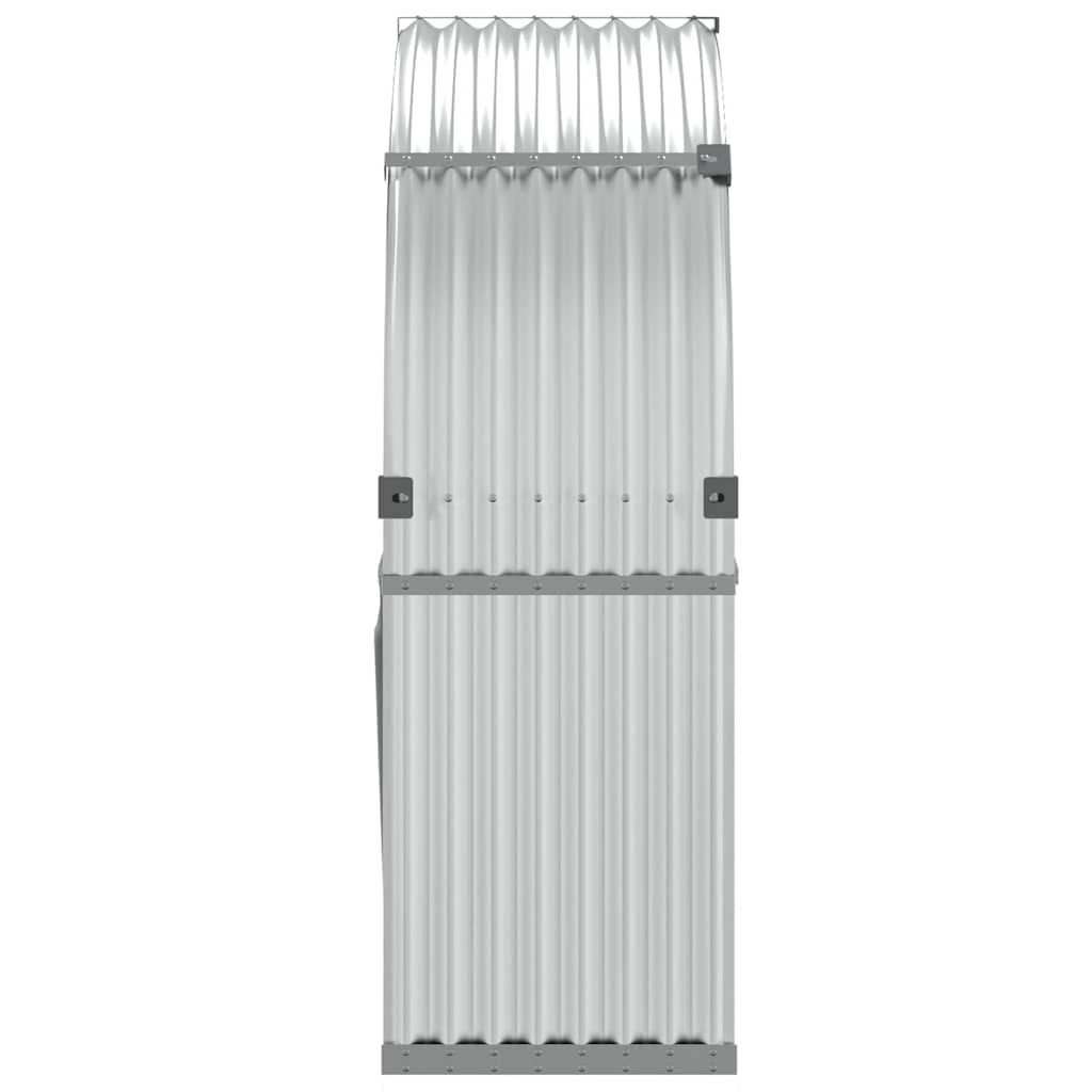 Portaceppi Argento 120x45x140 cm in Acciaio Zincato