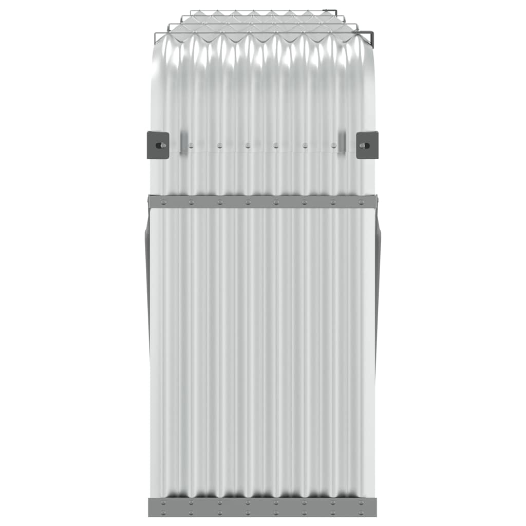 Portaceppi Argento 234x45x100 cm in Acciaio Zincato