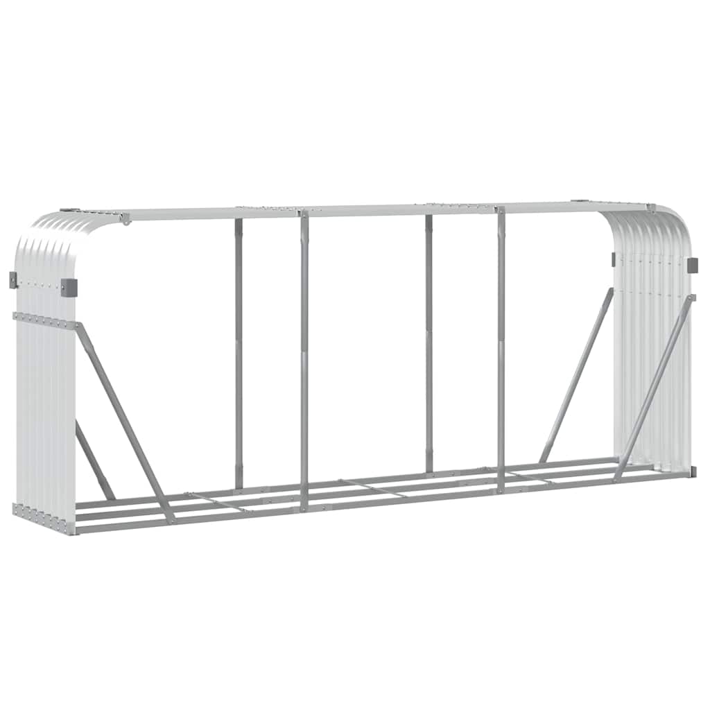 Portaceppi Argento 234x45x100 cm in Acciaio Zincato