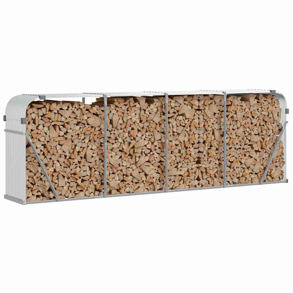 Portaceppi Argento 300x45x100 cm in Acciaio Zincato