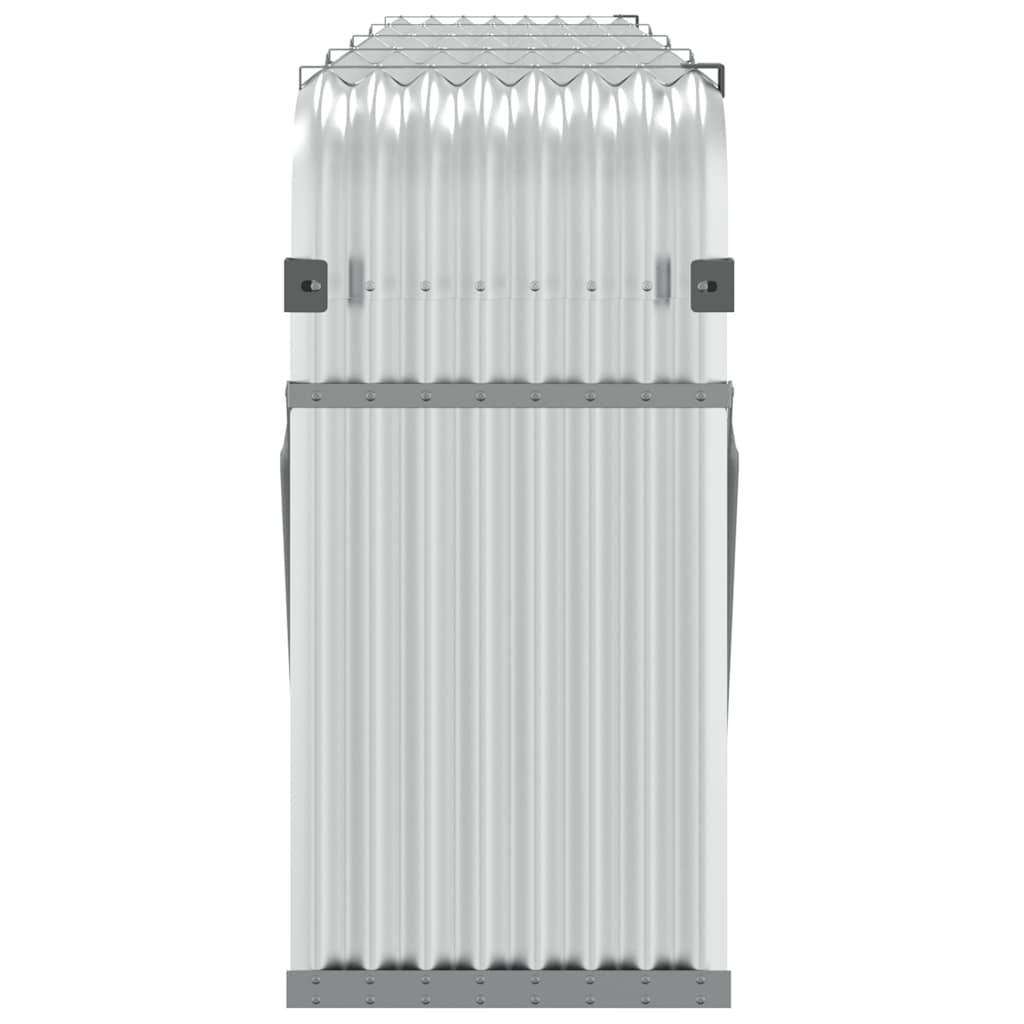 Portaceppi Argento 300x45x100 cm in Acciaio Zincato