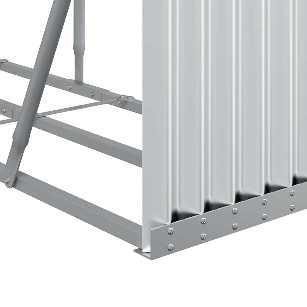Portaceppi Argento 300x45x100 cm in Acciaio Zincato
