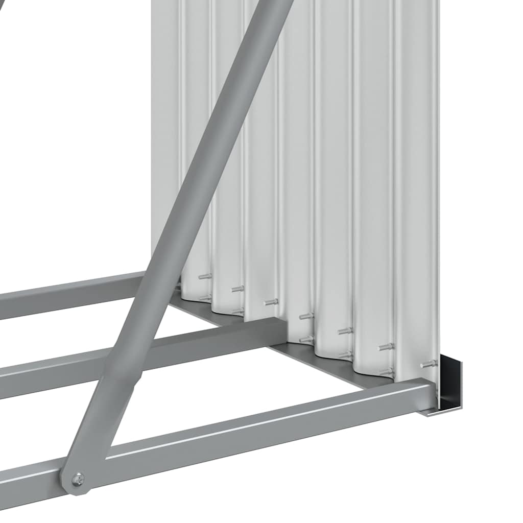 Portaceppi Argento 300x45x100 cm in Acciaio Zincato