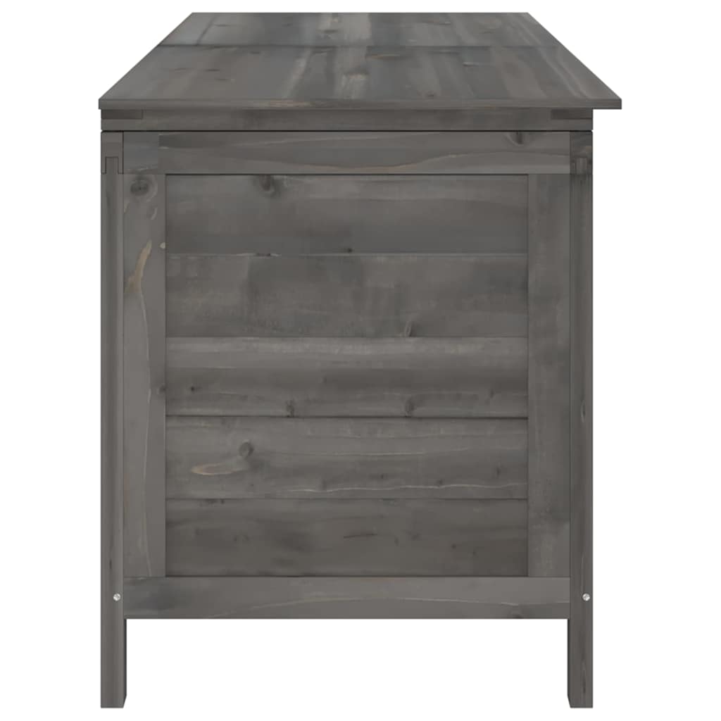 Contenitore da Giardino Antracite 150x50x56,5 cm Massello Abete