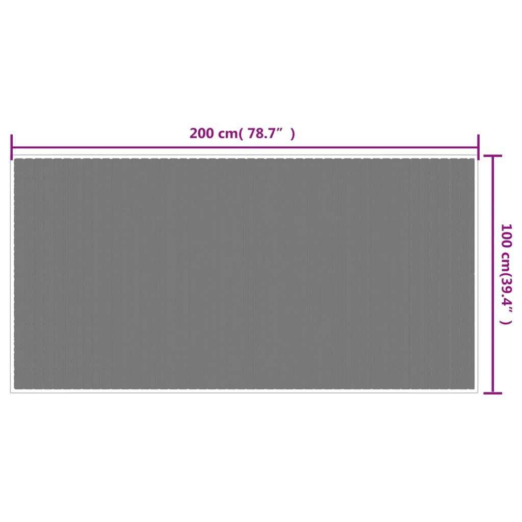 Tappeto da Esterno Aqua e Bianco 100x200 cm Design Reversibile