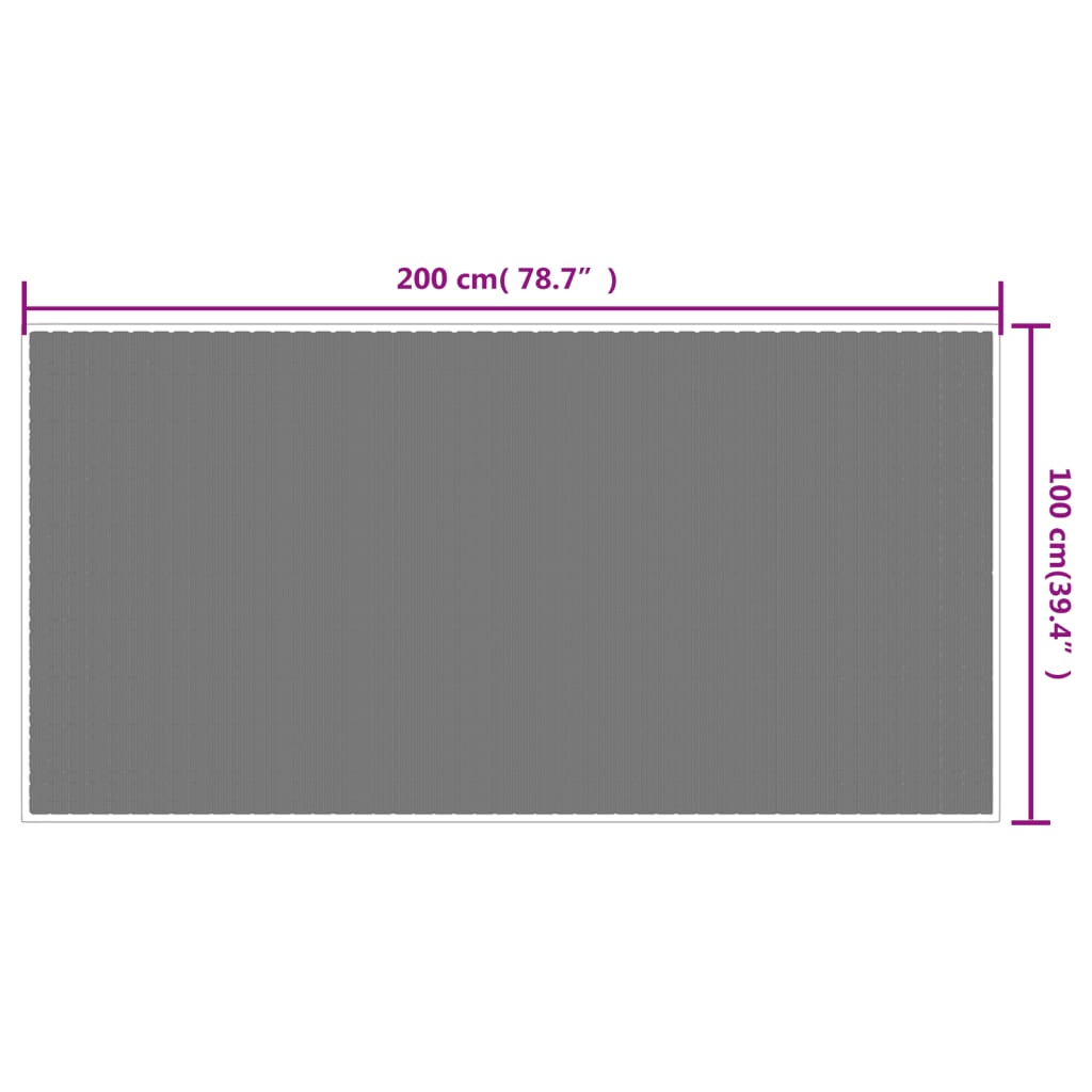 Tappeto da Esterno Aqua e Bianco 100x200 cm Design Reversibile