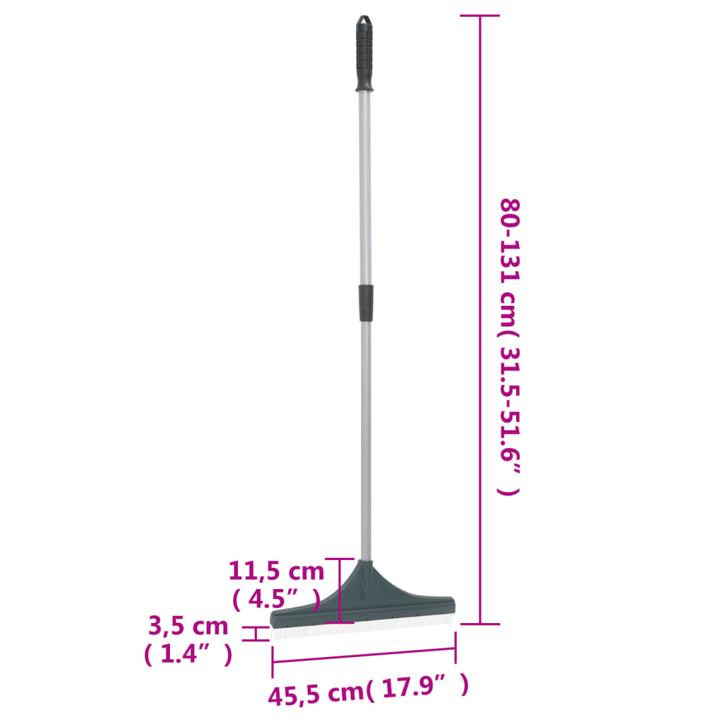 Rastrello per Erba Artificiale Verde Scuro 131 cm in PP