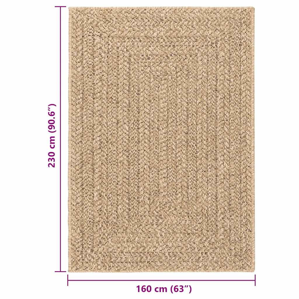 Tappeto ZIZUR 160x230 cm Aspetto Iuta per Interni ed Esterni