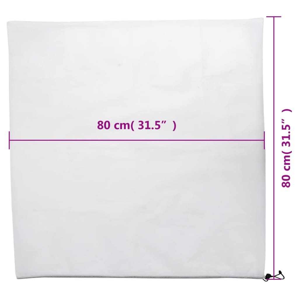 Coperture con Coulisse per Piante 4pz 70 g/m² 0,8x0,8 m