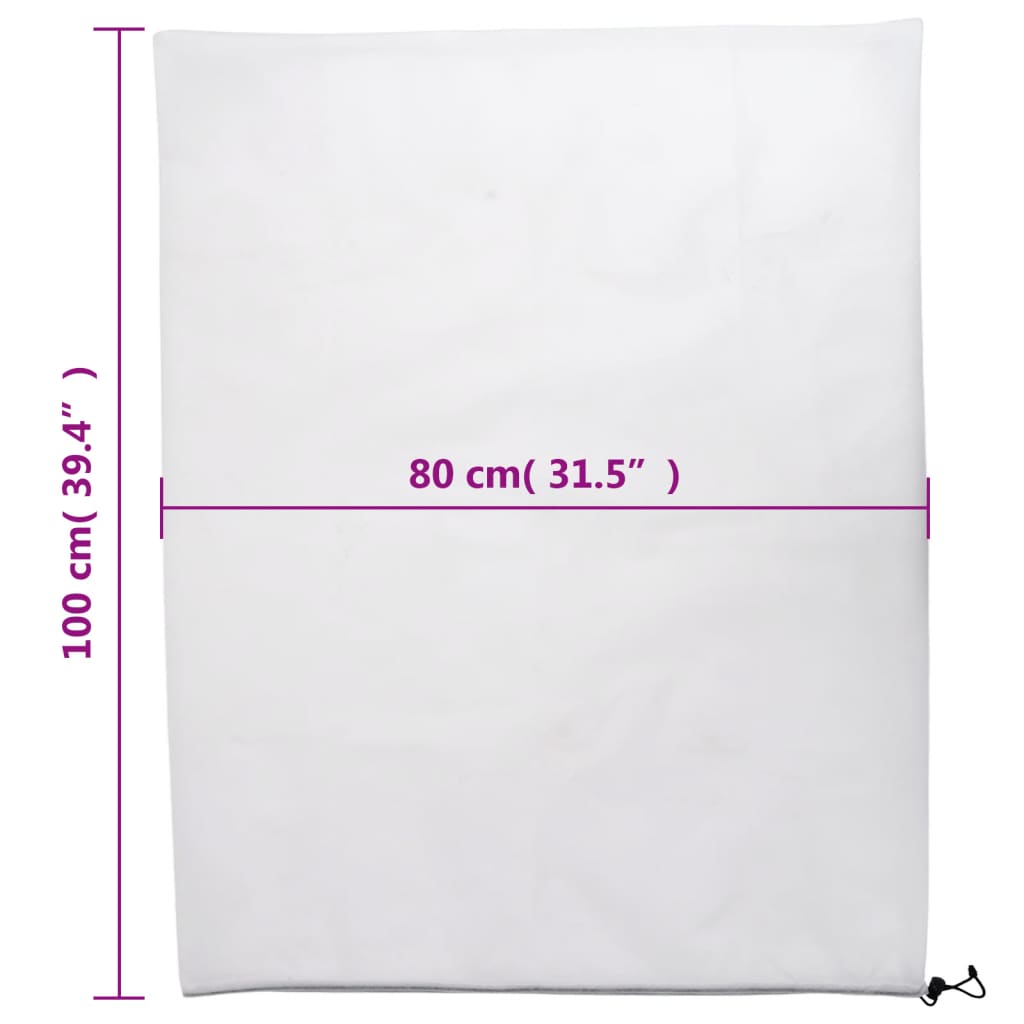 Coperture con Coulisse per Piante 4pz 70 g/m² 0,8x1 m