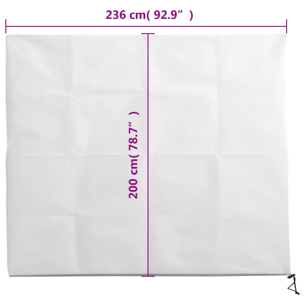 Copertura con Cerniera per Piante 2pz 70 g/m² 2,36x2 m