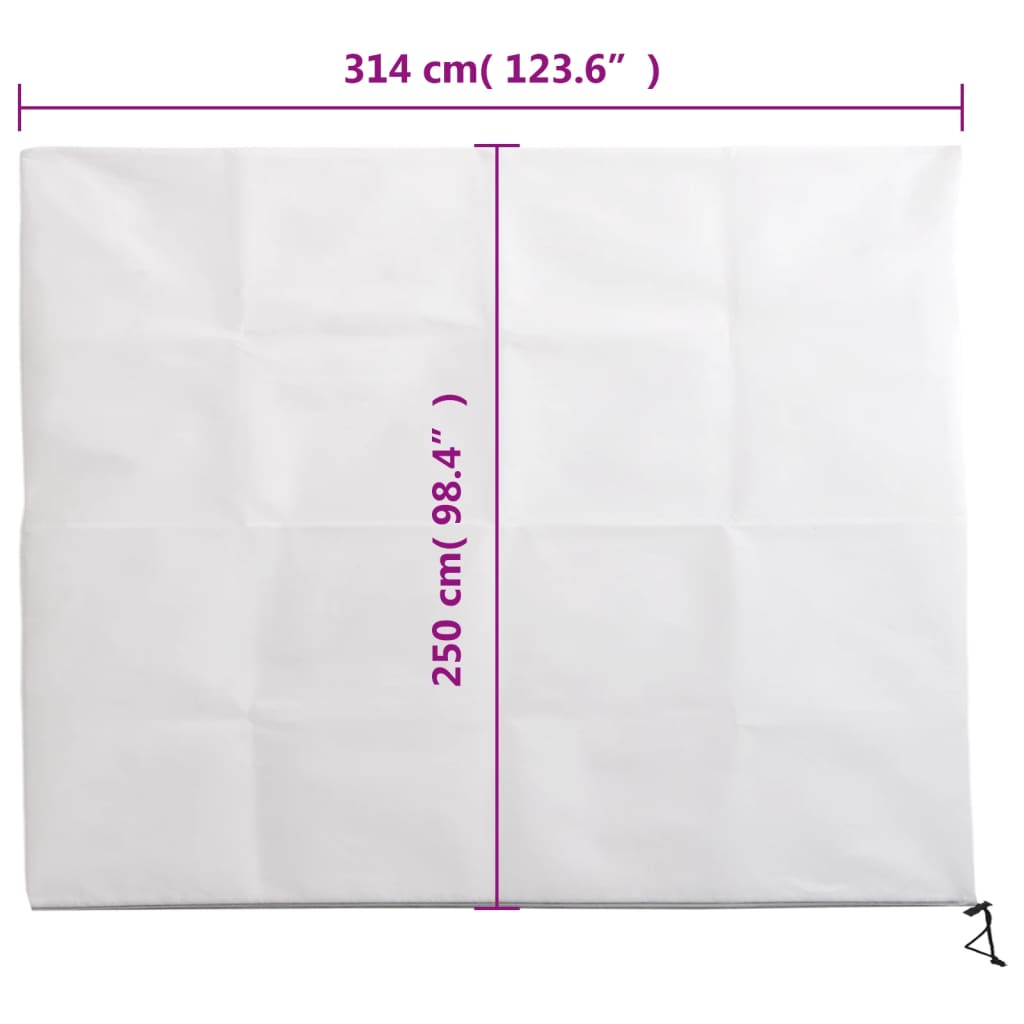 Copertura con Cerniera per Piante 70 g/m² 3,14x2,5 m