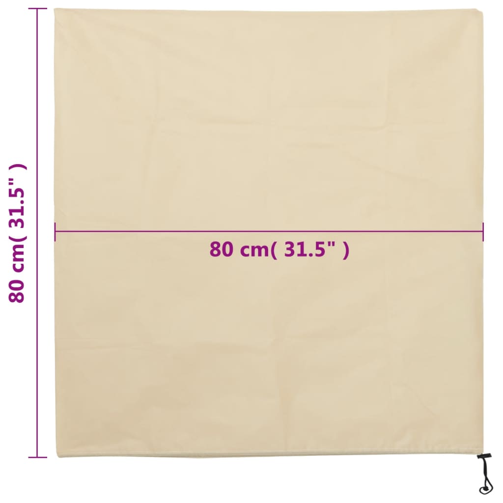 Coperture con Coulisse per Piante 4pz 70 g/m² 0,8x0,8 m
