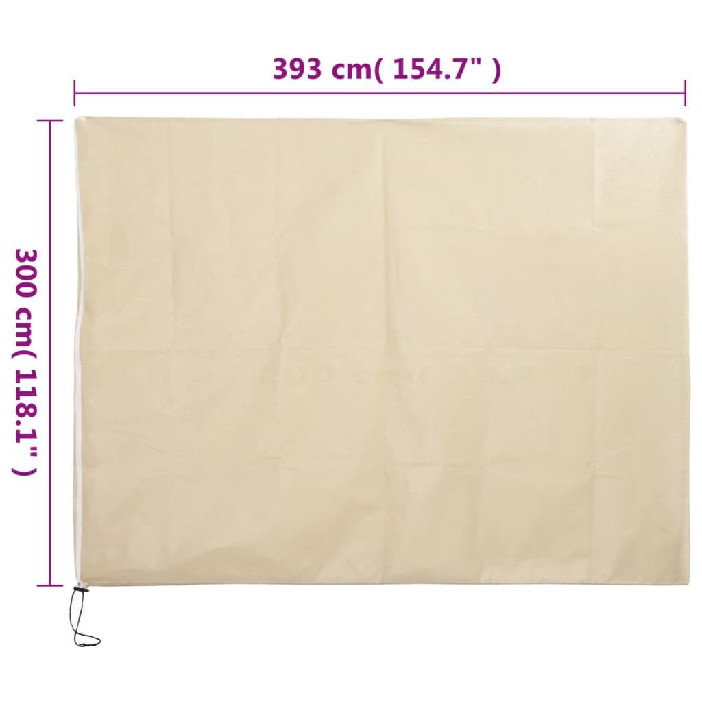 Copertura con Cerniera per Piante 70 g/m² 3,93x3 m