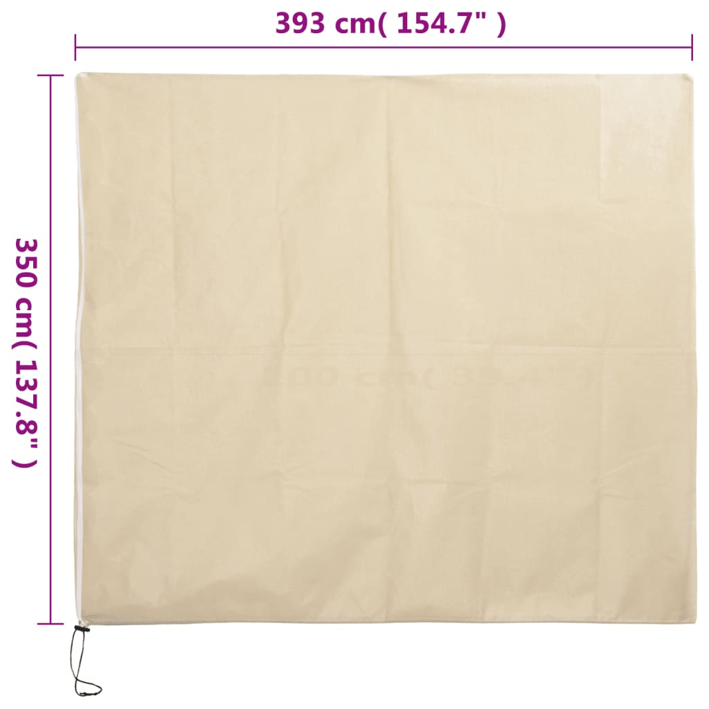 Copertura con Cerniera per Piante 70 g/m² 3,93x3,5 m