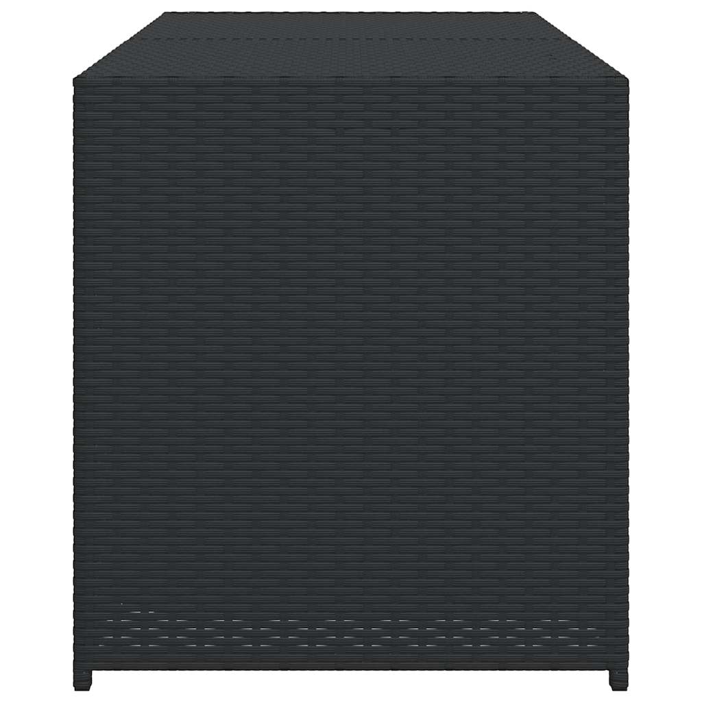 Contenitore da Giardino Nero 283L in Polyrattan