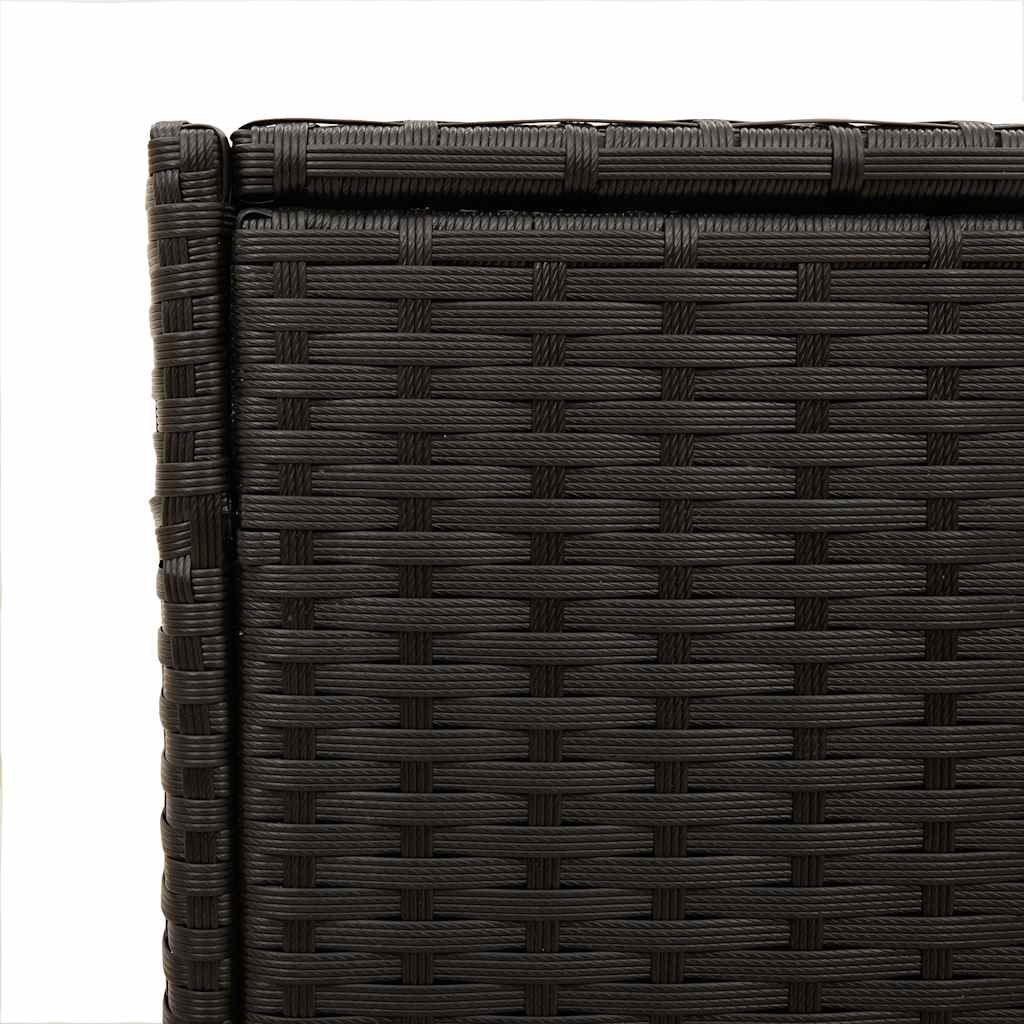 Contenitore da Giardino Nero 283L in Polyrattan