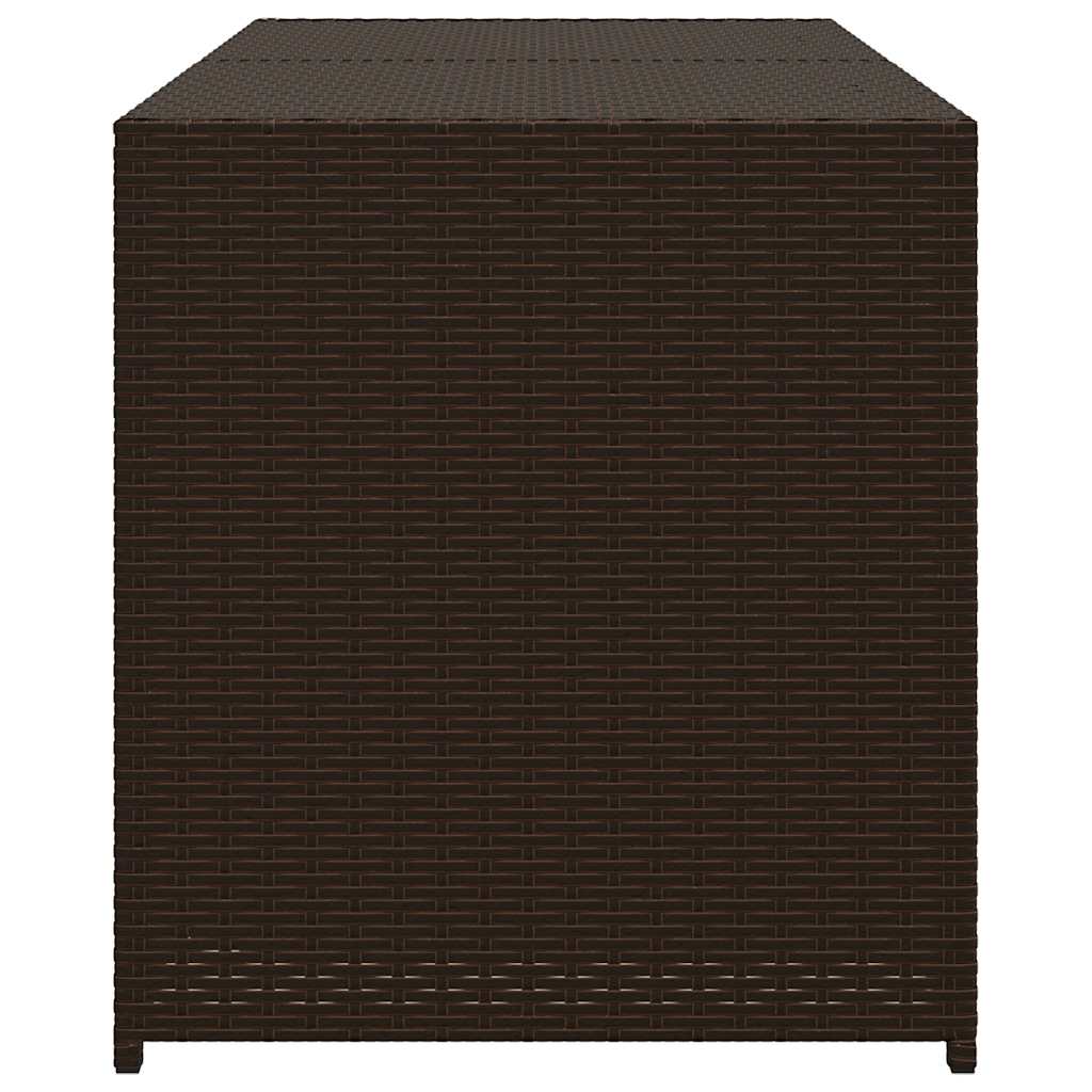 Contenitore da Giardino Marrone 283L in Polyrattan