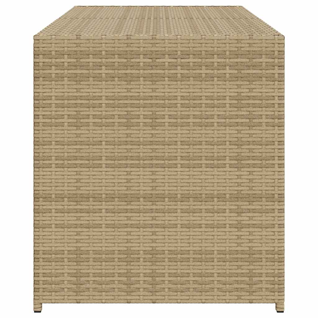 Contenitore da Giardino Beige Misto 283L in Polyrattan