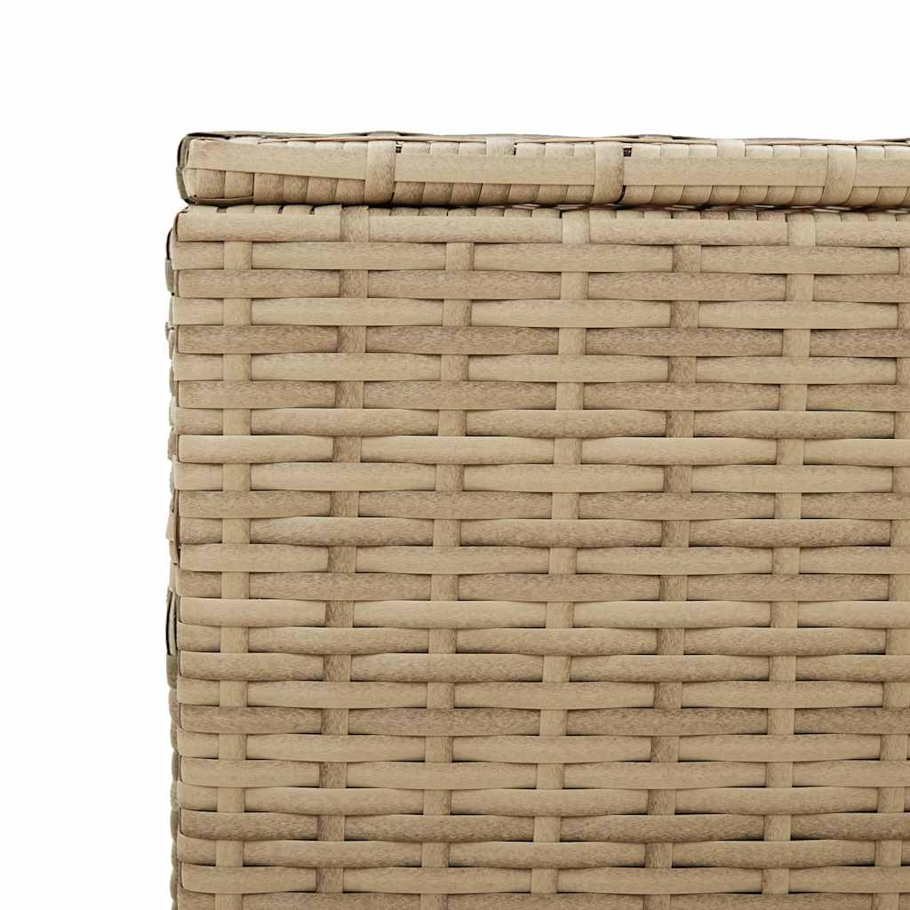 Contenitore da Giardino Beige Misto 469L in Polyrattan