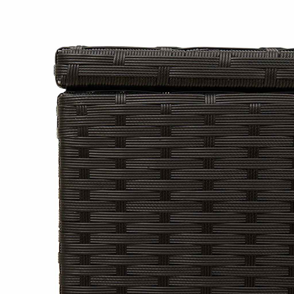 Contenitore da Giardino Nero 291L in Polyrattan