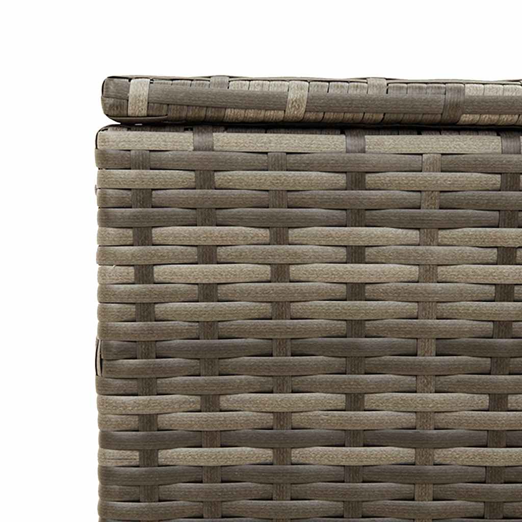 Contenitore da Giardino Grigio 291L in Polyrattan