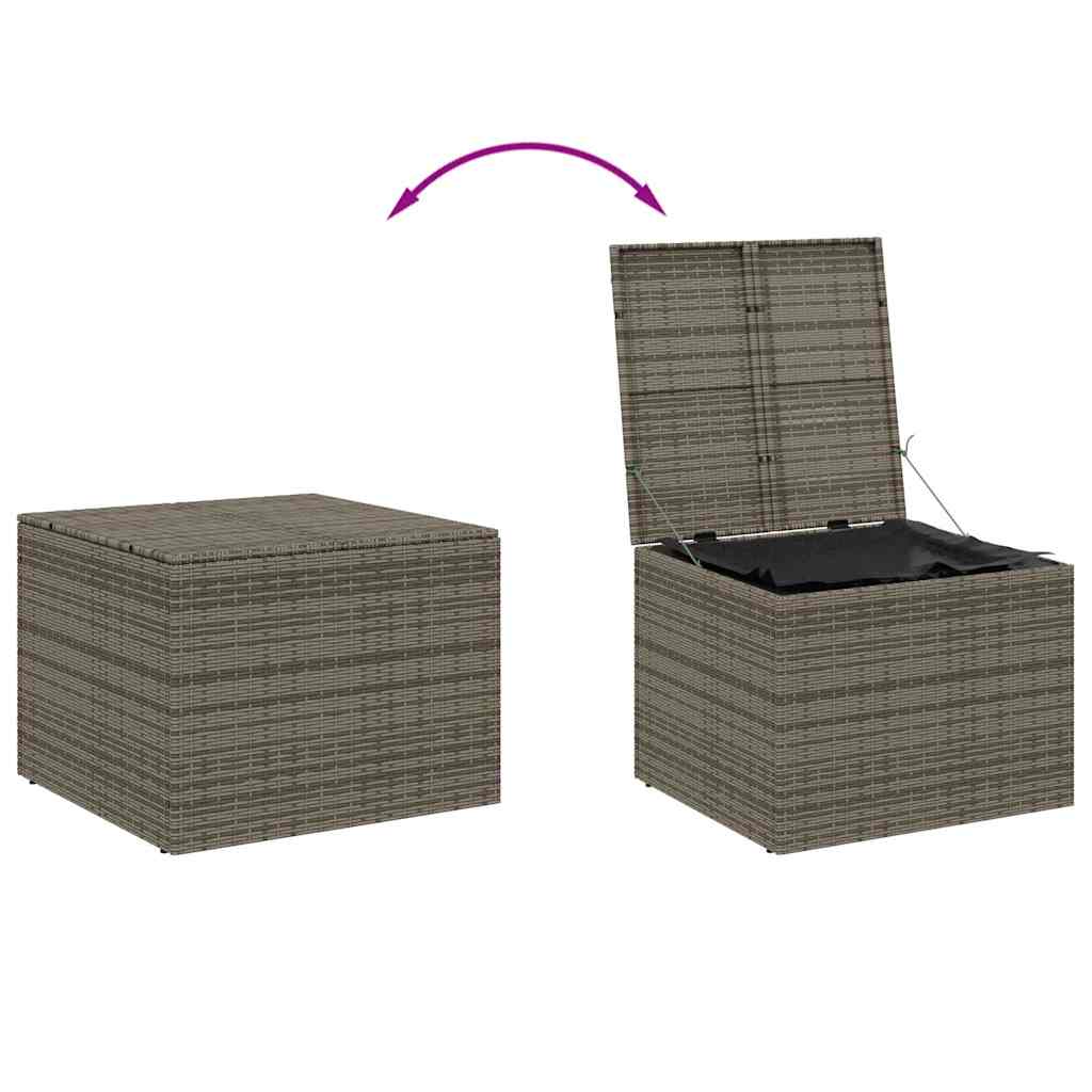Contenitore da Giardino Grigio 291L in Polyrattan