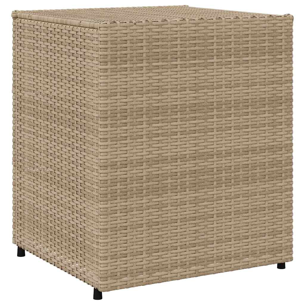 Armadietto Portaoggetti da Giardino Beige 55x59x69cm Polyrattan