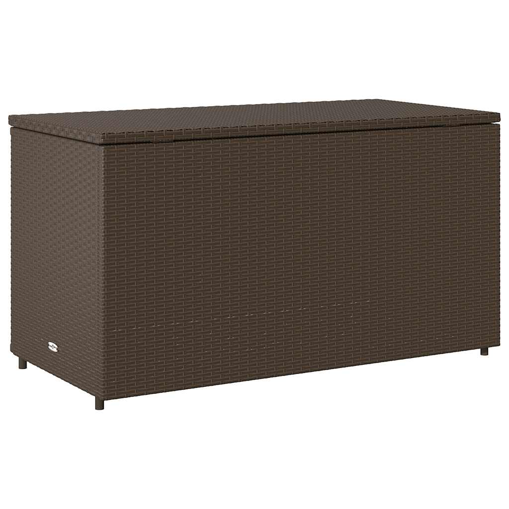 Armadietto Portaoggetti Giardino Marrone 110x55x60,5 Polyrattan