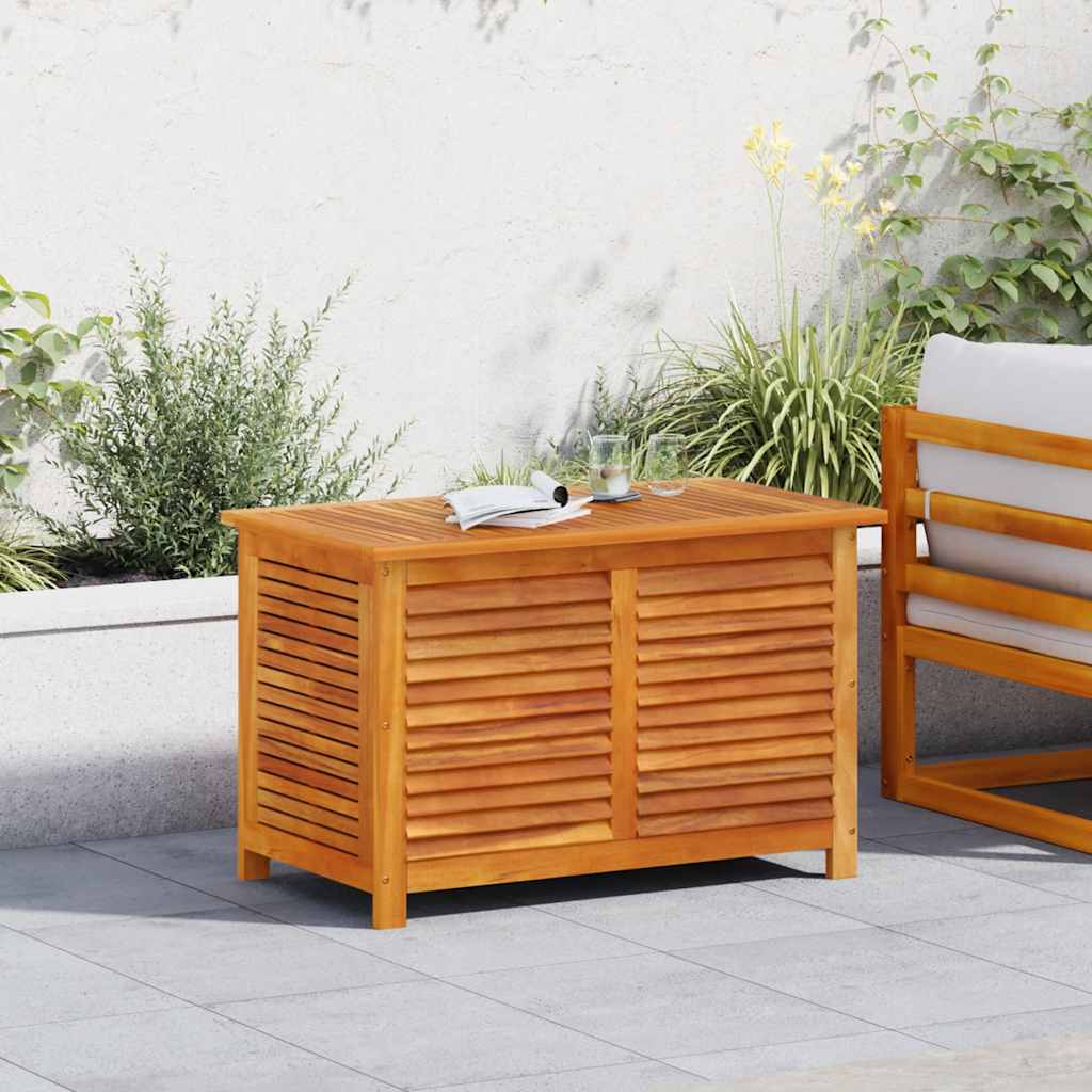 Contenitore Giardino con Feritoia 90x50x56cm Massello Acacia