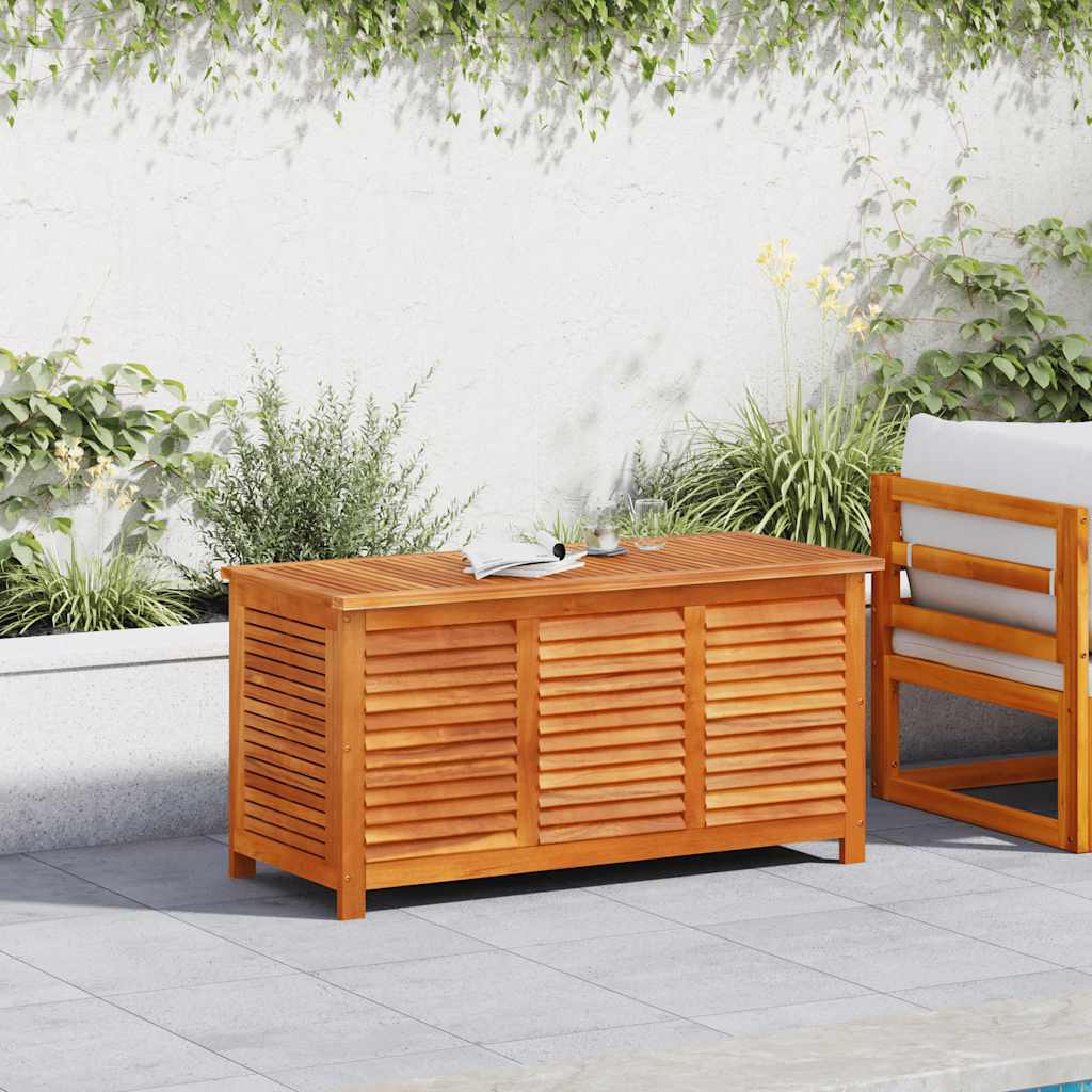Contenitore Giardino con Feritoia 113x50x56cm Massello Acacia