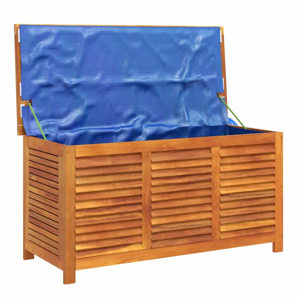 Contenitore Giardino con Feritoia 113x50x56cm Massello Acacia
