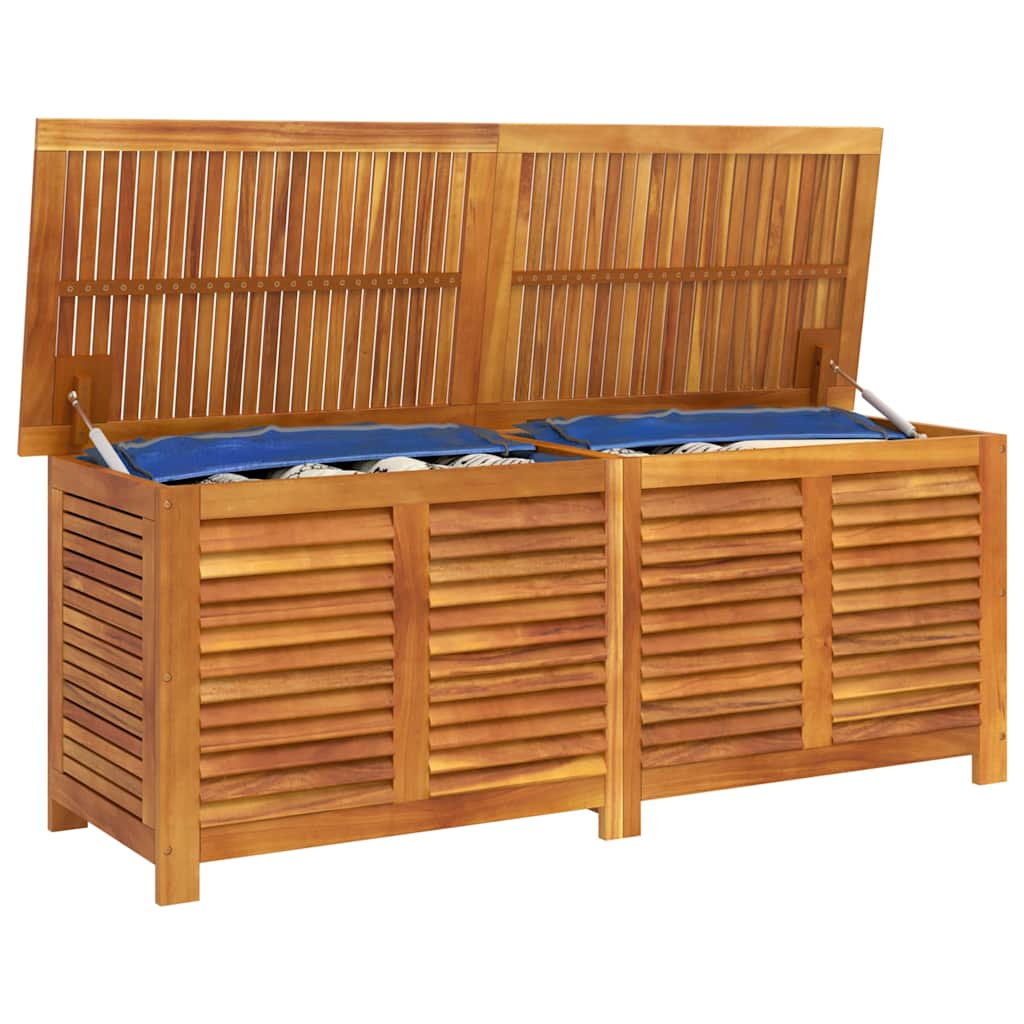 Contenitore Giardino con Feritoia 150x50x56cm Massello Acacia