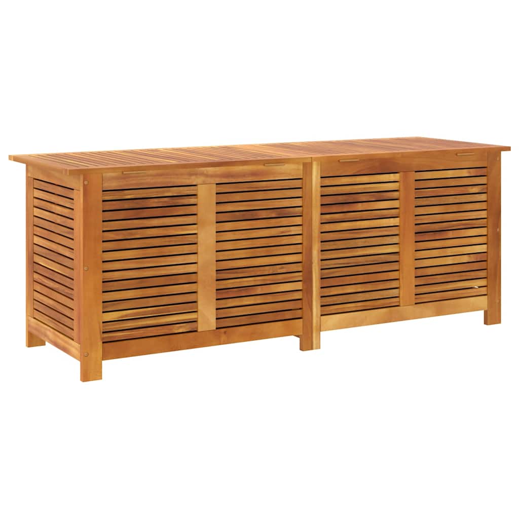 Contenitore Giardino con Feritoia 150x50x56cm Massello Acacia