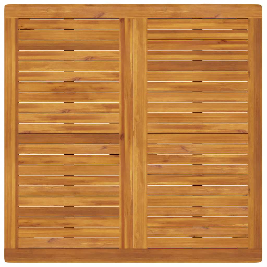 Tavolo da Pranzo da Giardino 110x110x75cm Legno Massello Acacia