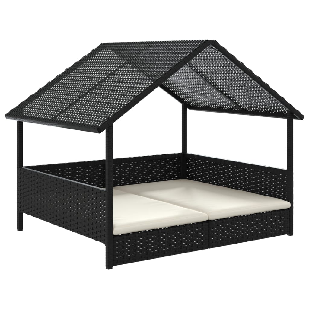 Cuccia per Cani con Cuscino in Polyrattan
