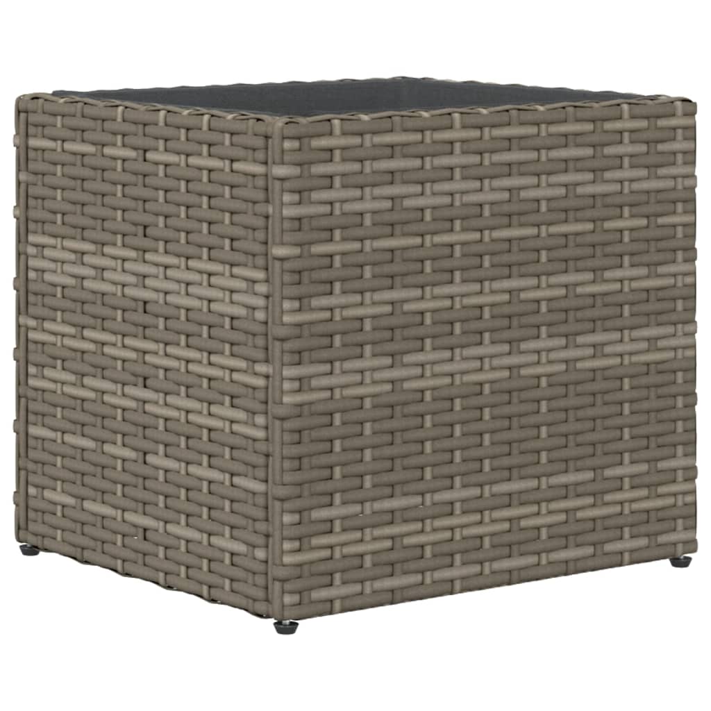 Fioriera da Giardino Grigia 36x30x32 cm in Polyrattan