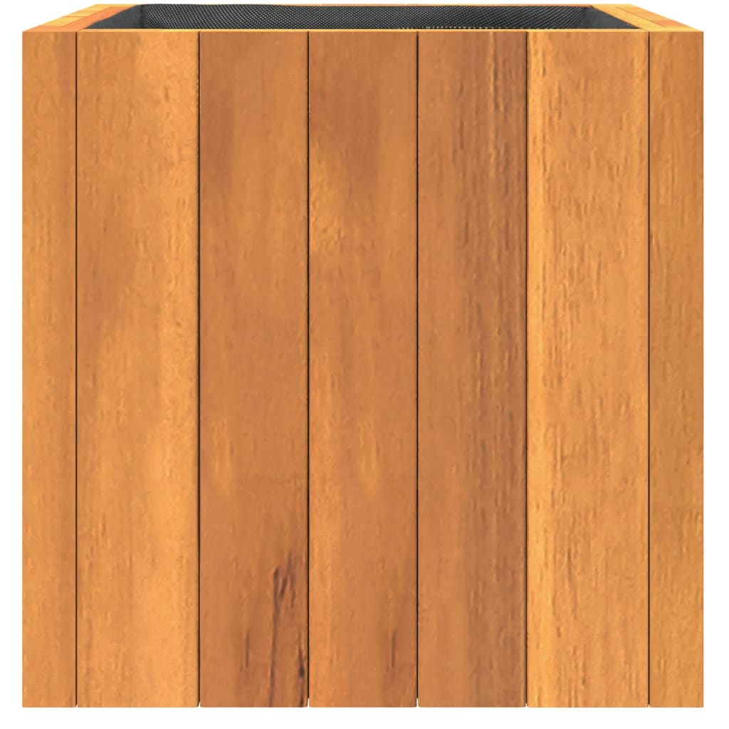 Fioriera da Giardino 25x25x25 cm in Legno Massello di Acacia