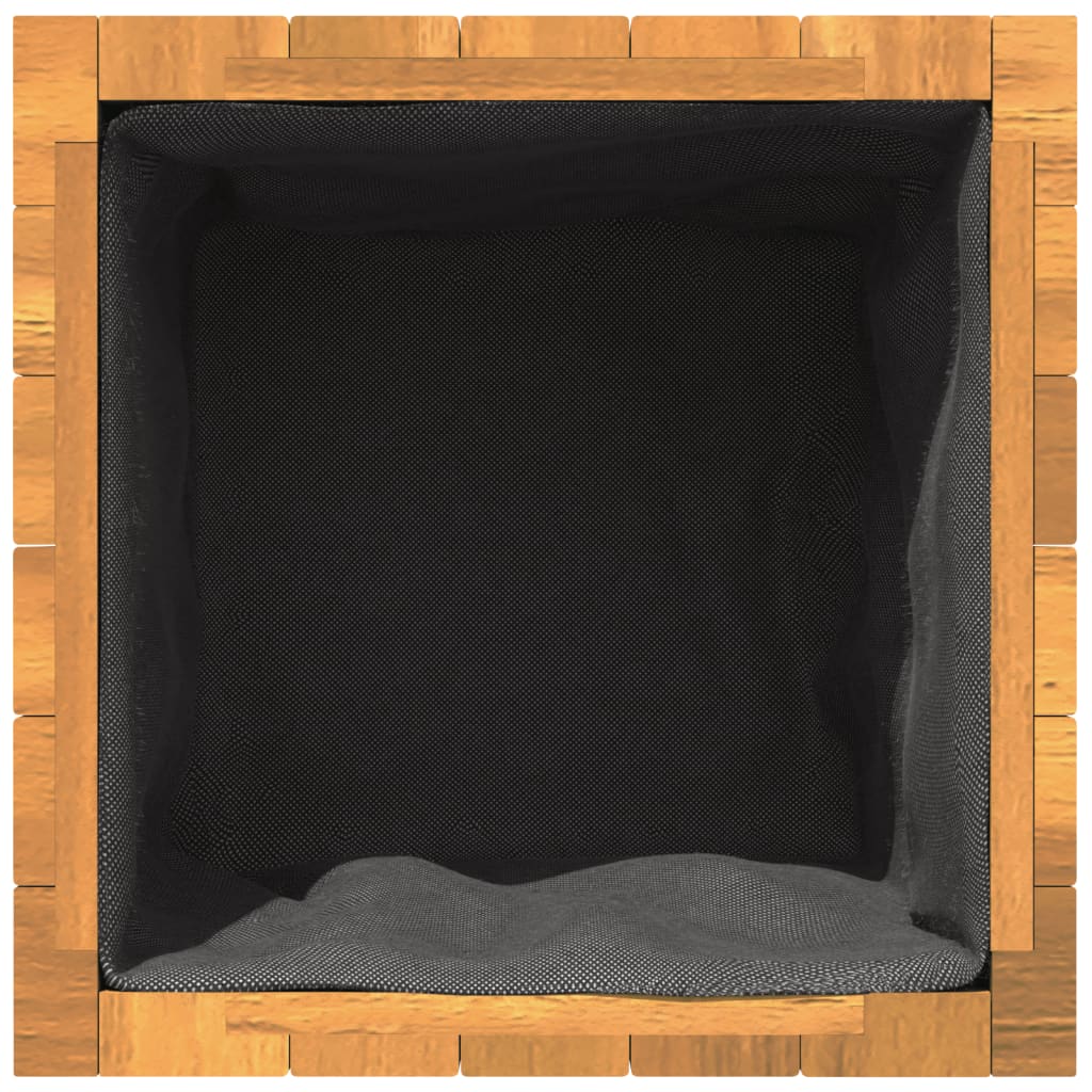 Fioriera da Giardino 35x35x35 cm in Legno Massello di Acacia