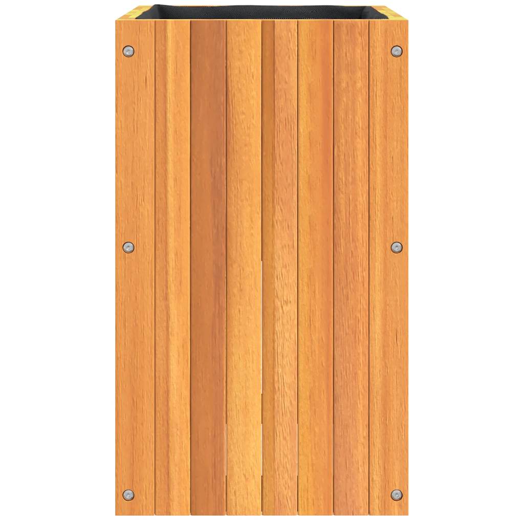 Fioriera da Giardino 35x35x60 cm in Legno Massello di Acacia