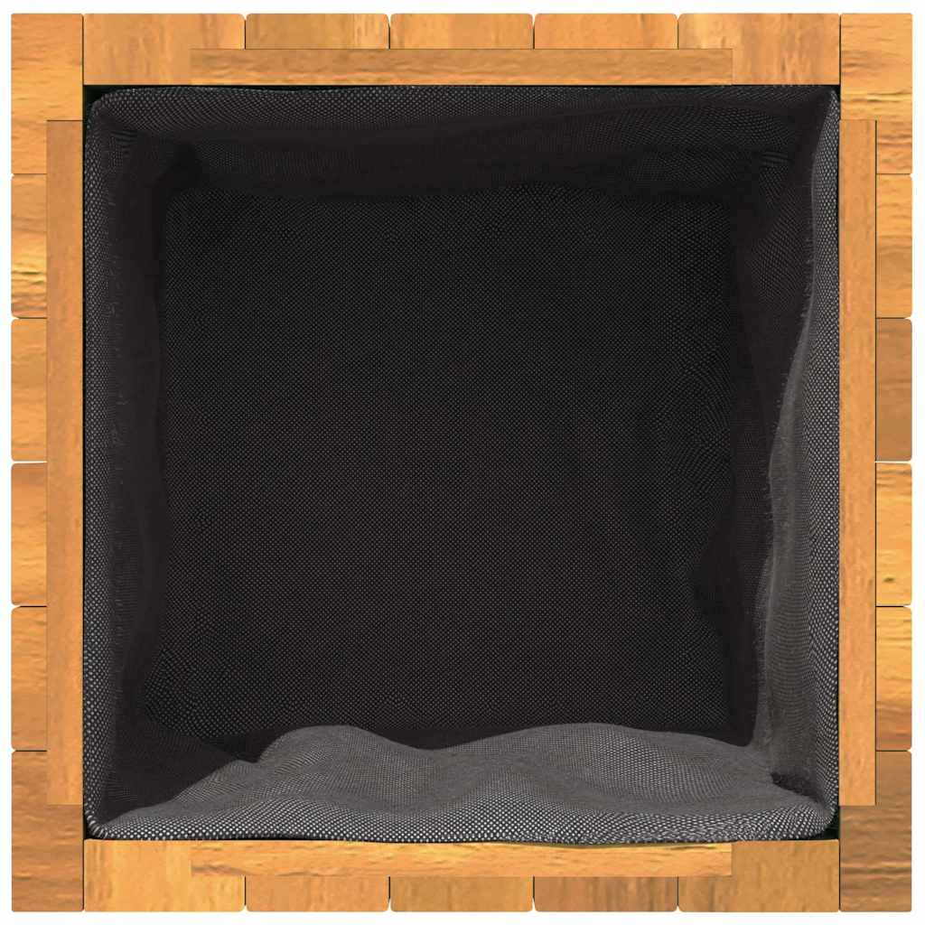Fioriera da Giardino 35x35x60 cm in Legno Massello di Acacia