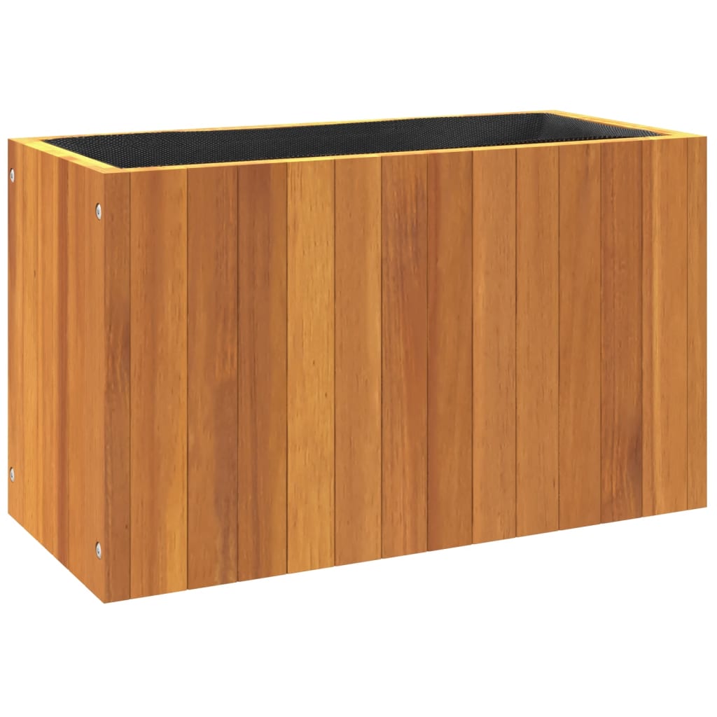 Fioriera da Giardino 59x27,5x35 cm in Legno Massello di Acacia