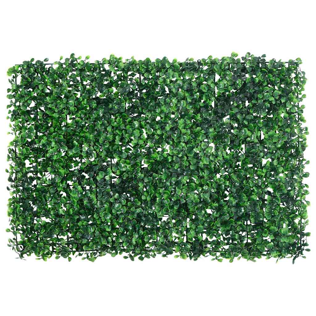   Recinzione Foglie Arbusti Artificiali 6 pz Verde 40x60 cm